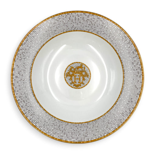 Mosaique Au 24 Gold Round Deep Platter  Porcelaine