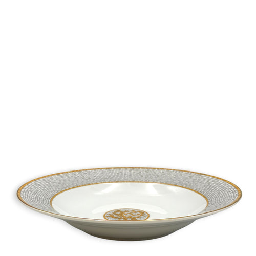 Mosaique Au 24 Gold Round Deep Platter  Porcelaine