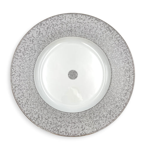 Mosaique Au 24 Platinum Presentation Plate Porcelaine