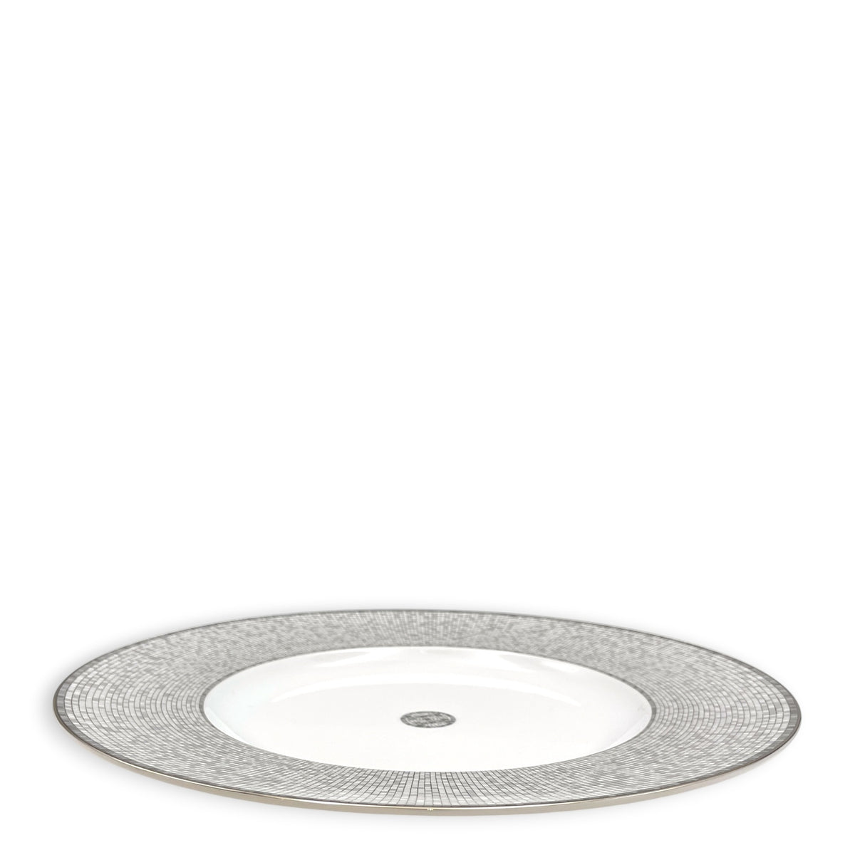 Mosaique Au 24 Platinum Presentation Plate Porcelaine