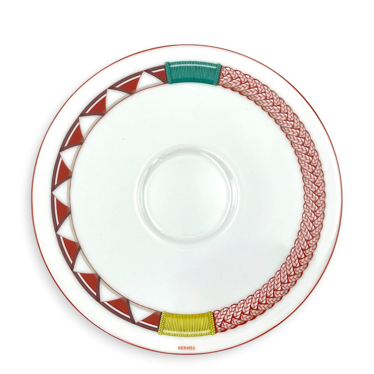 Tressage Equestres tea cup & saucer Multi-colour Porcelaine