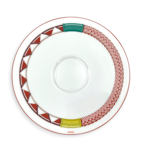 Tressage Equestres tea cup & saucer Multi-colour Porcelaine