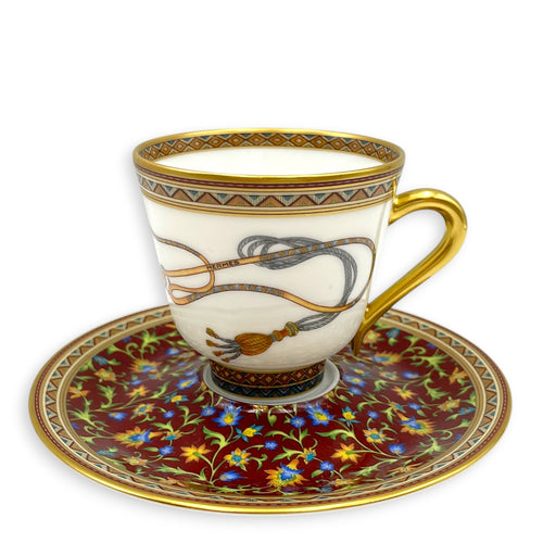 Cheval d'Orient coffee cup & saucer Multi-colour Porcelaine
