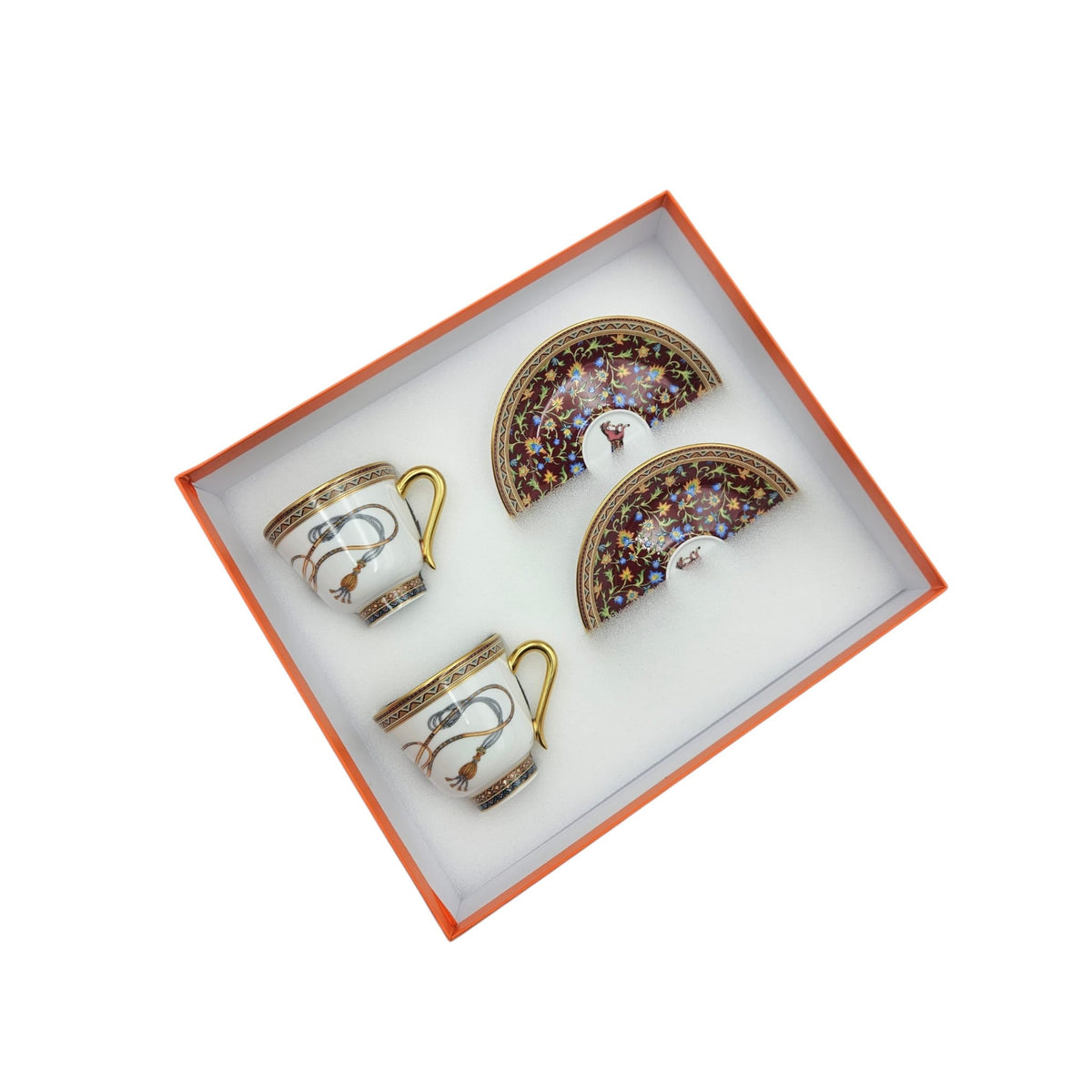 Cheval d'Orient coffee cup & saucer Multi-colour Porcelaine