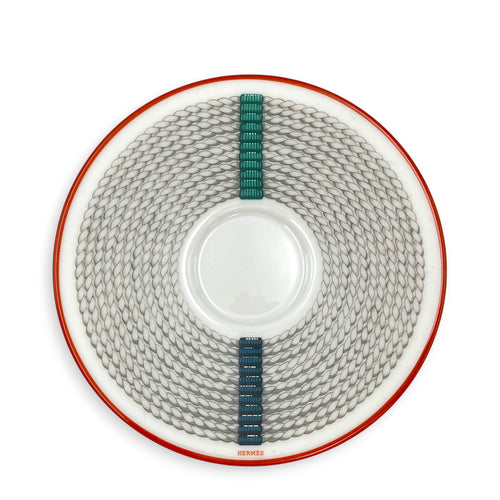 Tressage Equestres coffee cup & saucer Multi-colour Porcelaine
