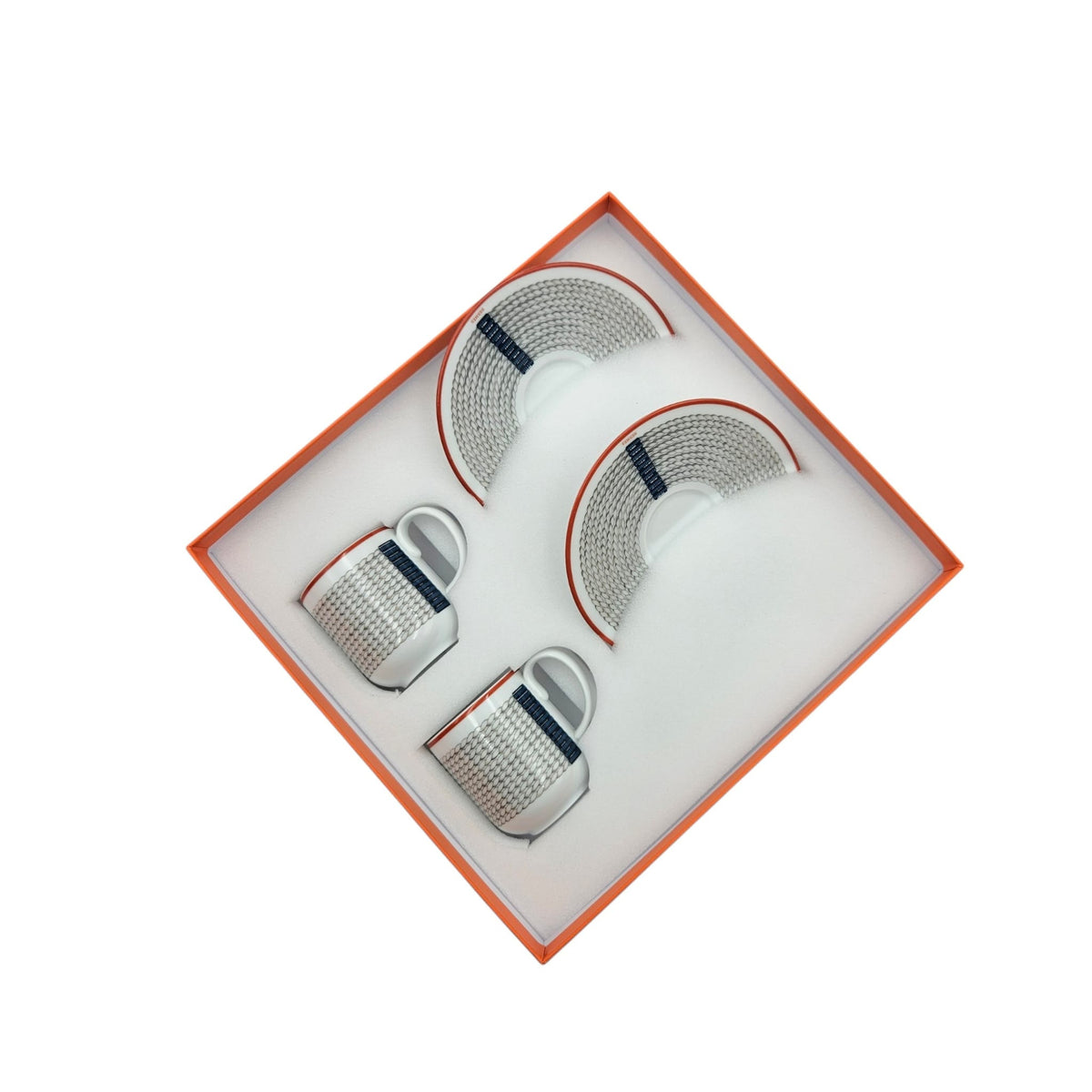 Tressage Equestres coffee cup & saucer Multi-colour Porcelaine