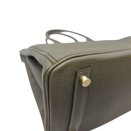 Birkin 30 Vert Marquis in Togo Gold hardware