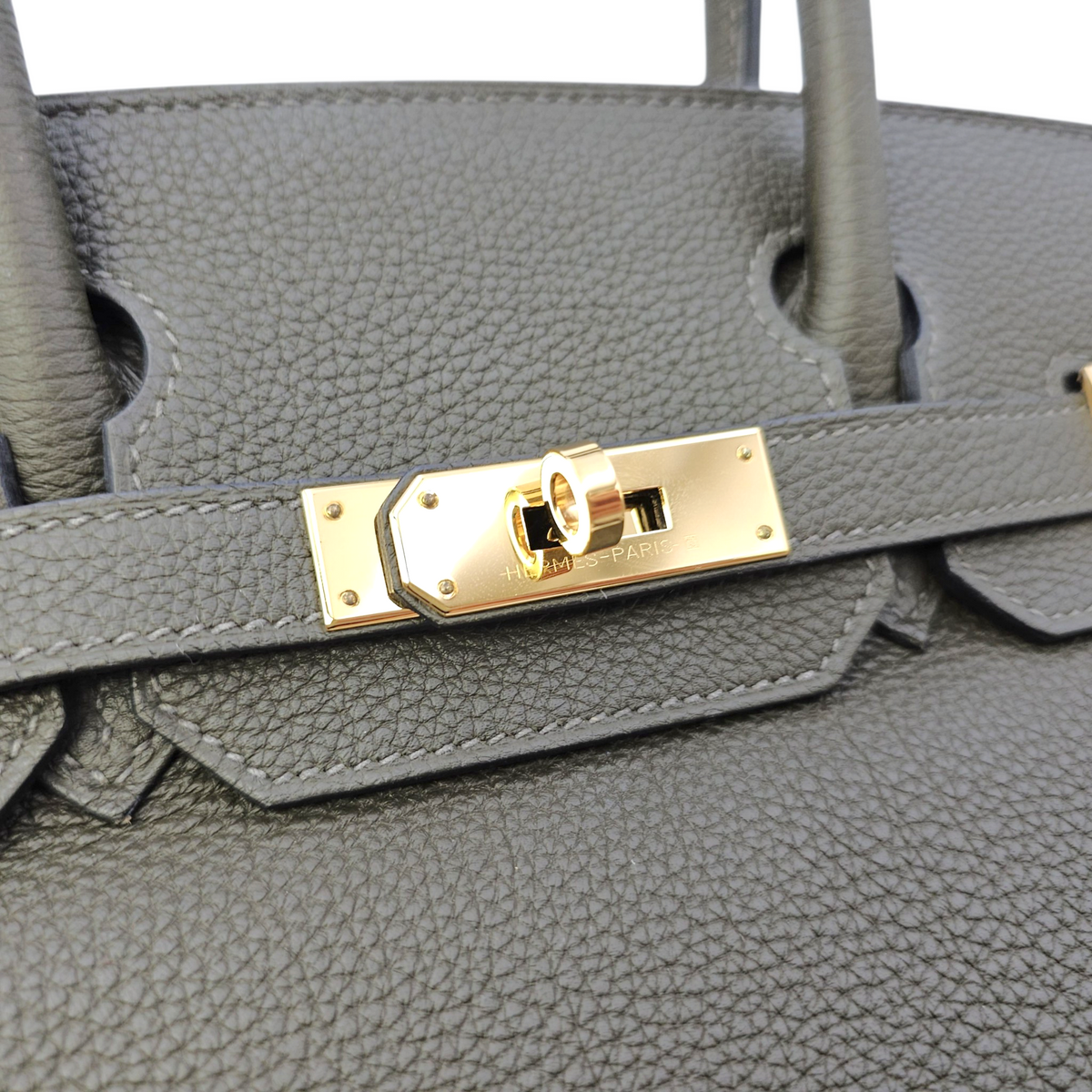 Birkin 30 Vert Marquis in Togo Gold hardware