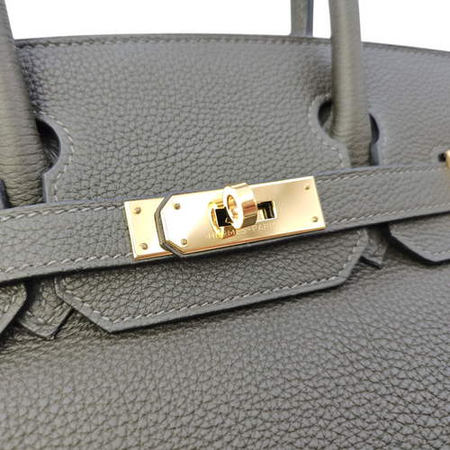 Birkin 30 Vert Marquis in Togo Gold hardware