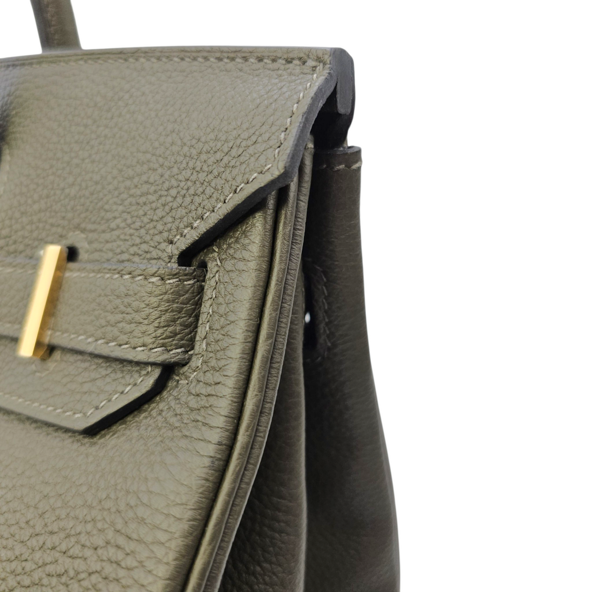 Birkin 30 Vert Marquis in Togo Gold hardware