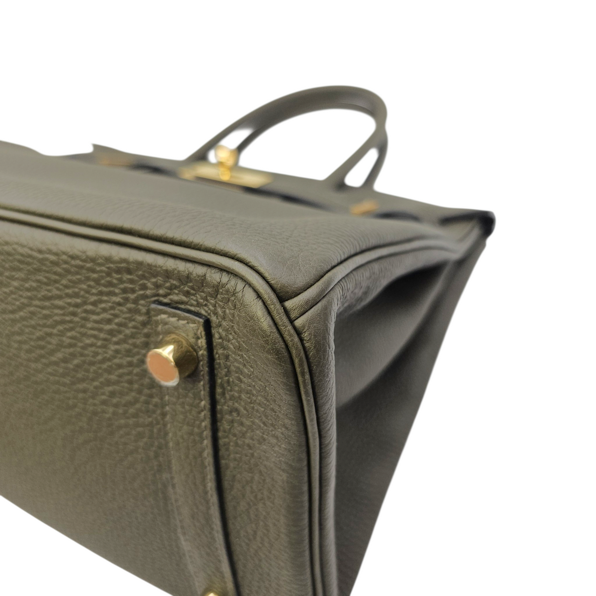 Birkin 30 Vert Marquis in Togo Gold hardware