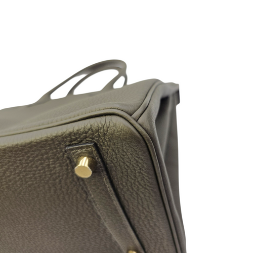 Birkin 30 Vert Marquis in Togo Gold hardware