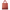 Comoros  Red Tote Bag in Coated Canvas Silver hardware