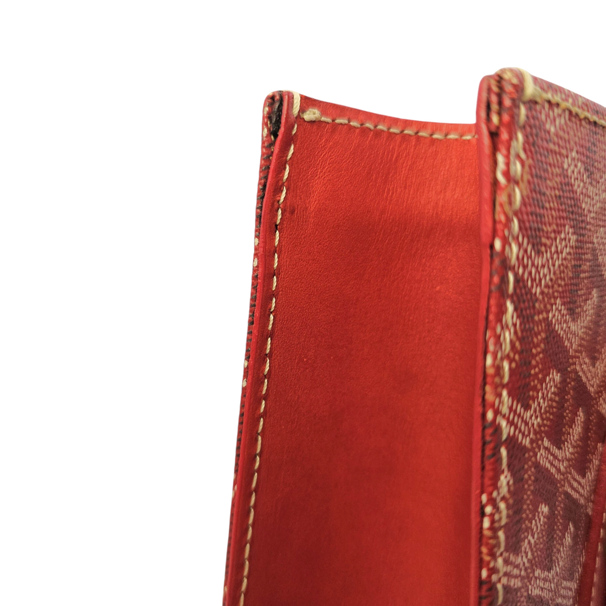 Comoros  Red Tote Bag in Coated Canvas Silver hardware
