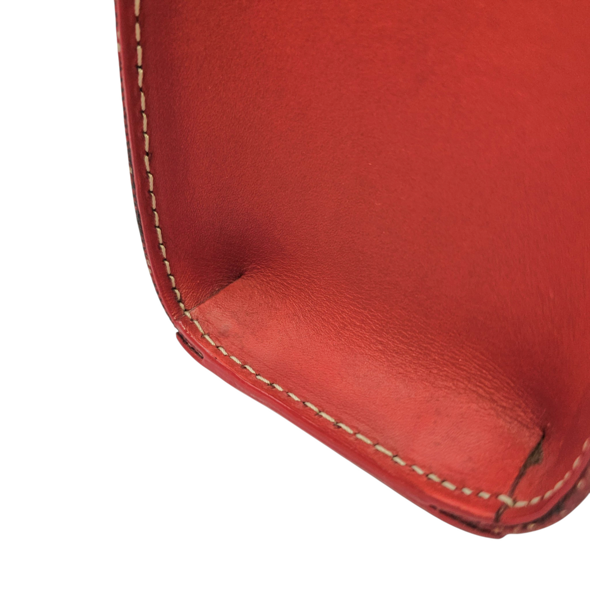 Comoros  Red Tote Bag in Coated Canvas Silver hardware
