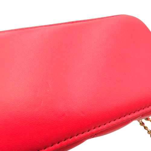Vanity Pink Crossbody Bag in Lambskin Light Gold hardware
