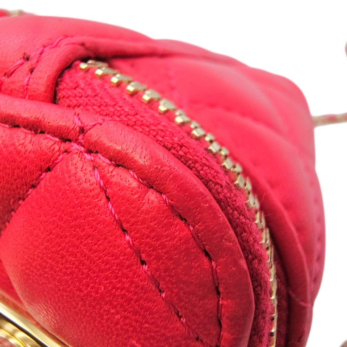 Vanity Pink Crossbody Bag in Lambskin Light Gold hardware