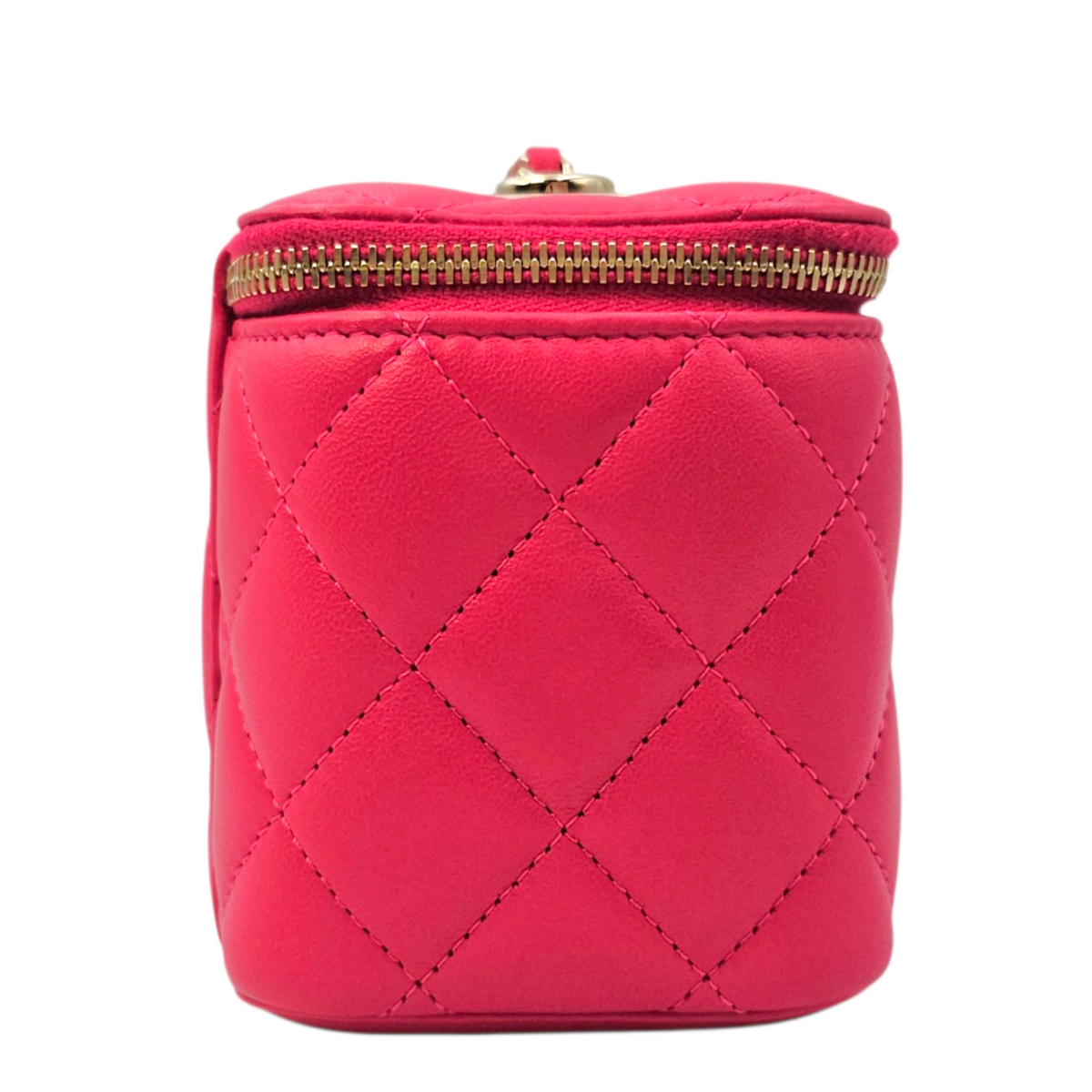 Vanity Pink Crossbody Bag in Lambskin Light Gold hardware