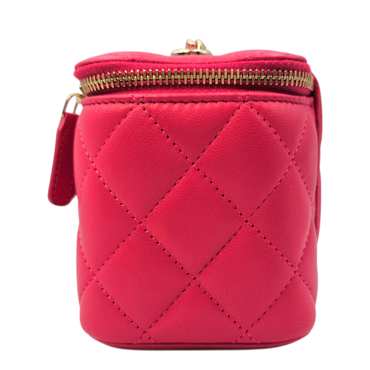 Vanity Pink Crossbody Bag in Lambskin Light Gold hardware