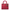 Lady Dior Red Top Handle Bag in Lambskin Silver hardware