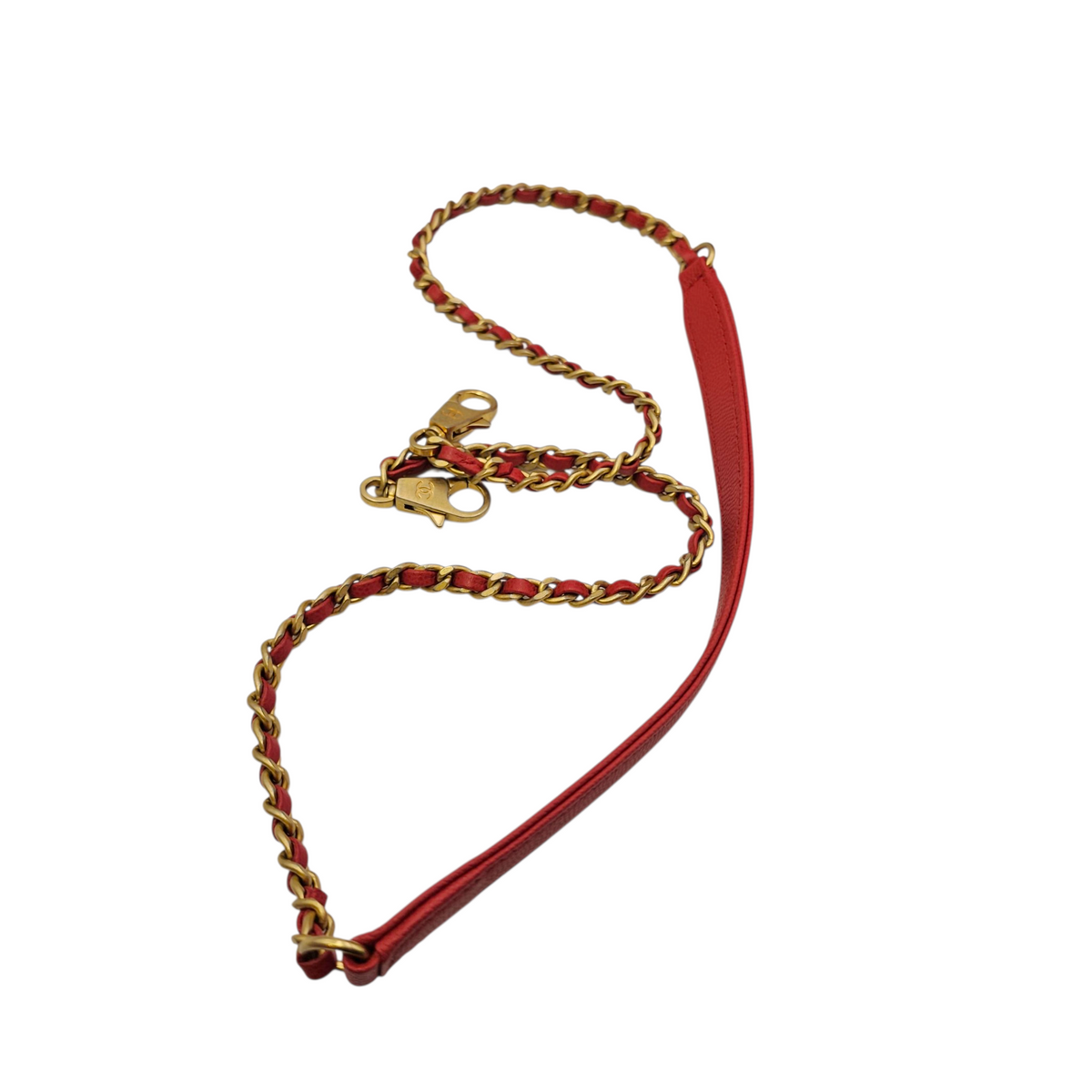 Coco Handle Quilted Red Top Handle Bag in Caviar Leather Brushed Gold hardware