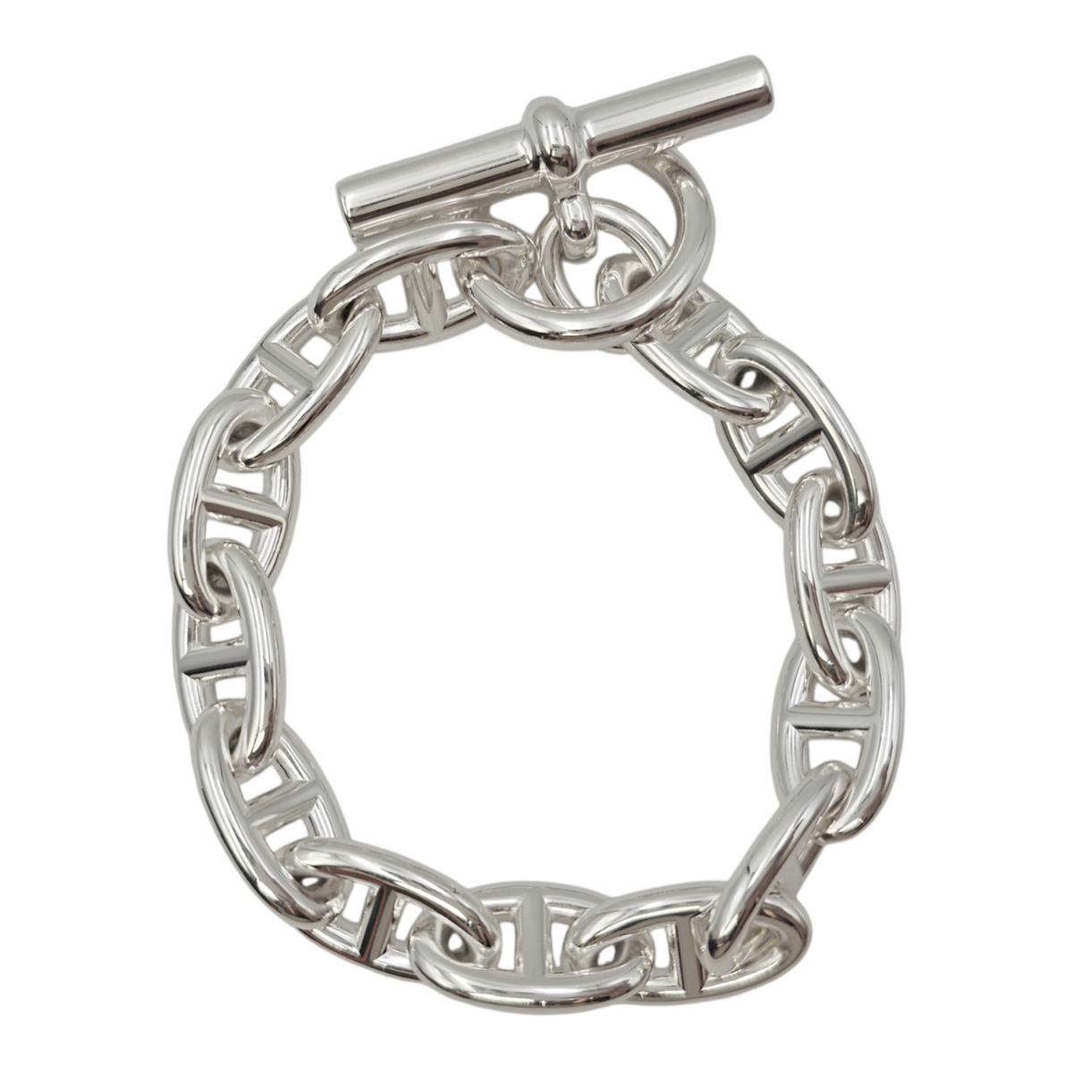 Chaine d'ancre bracelet, large model.  Bracelet Silver hardware