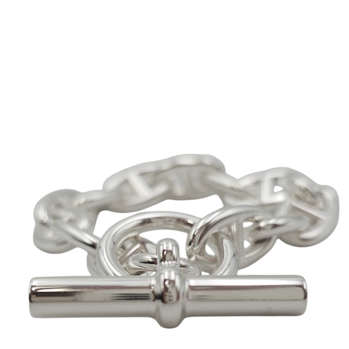 Chaine d'ancre bracelet, large model.  Bracelet Silver hardware