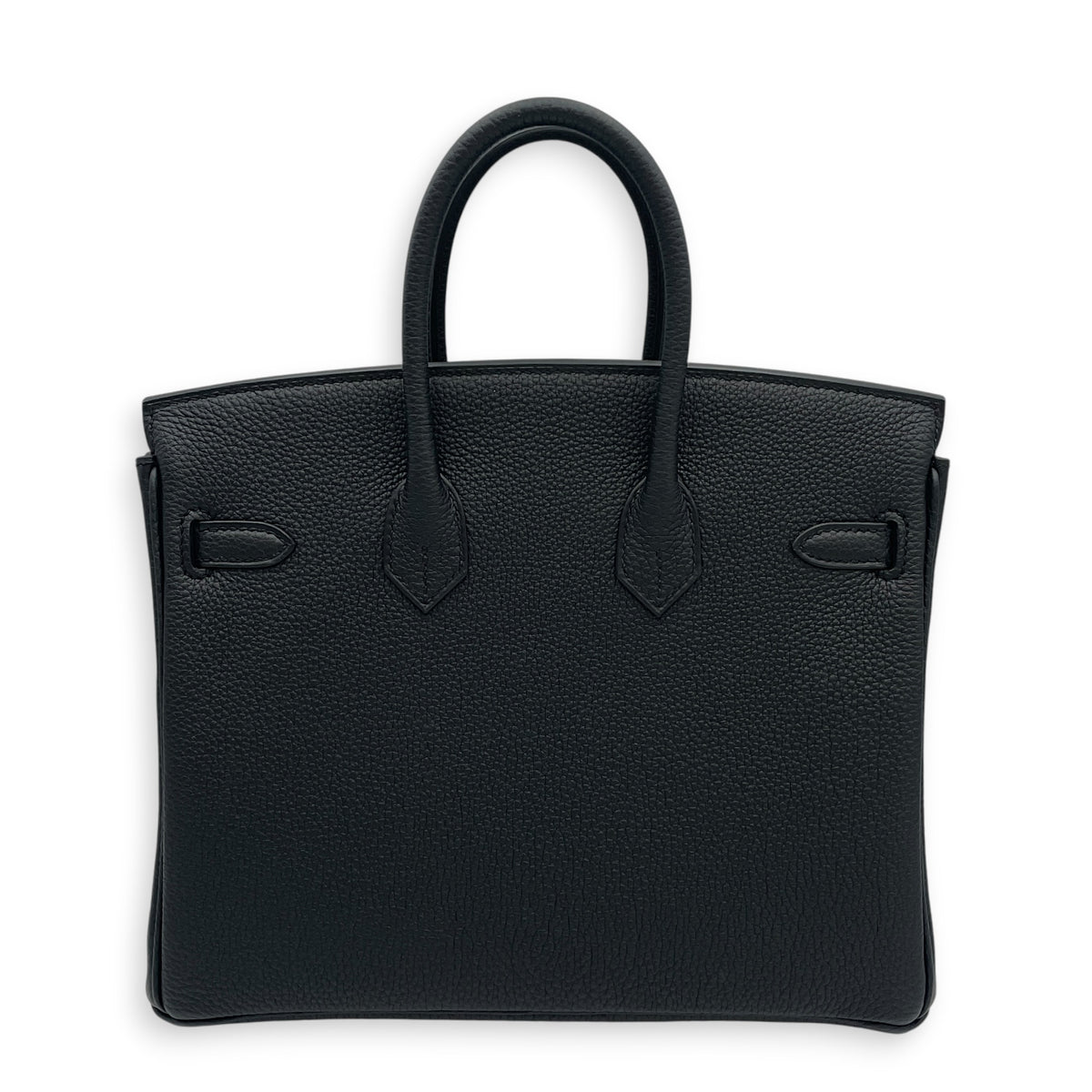 Birkin 25 Noir in Togo Palladium hardware