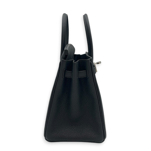 Birkin 25 Noir in Togo Palladium hardware