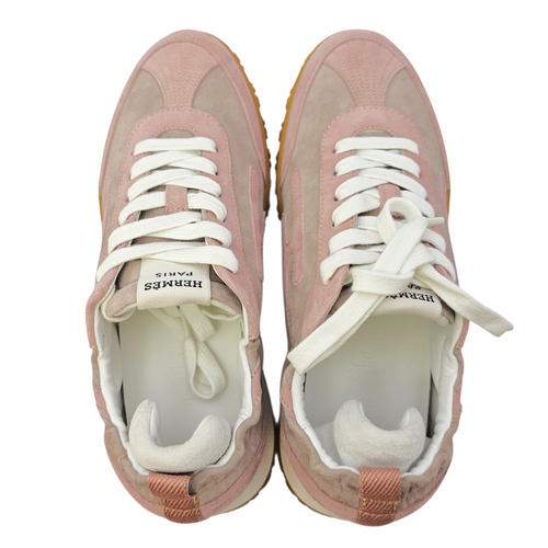 Jet Sneaker. Sz: 37 Rose Cancan/Rose Aquarelle Sneakers in Suede Leather