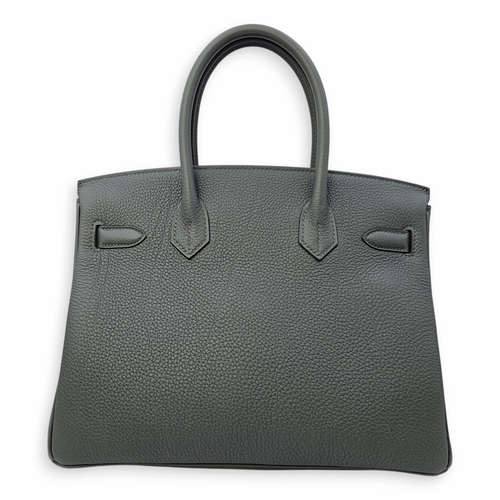 Birkin 30 Vert Mangrove in Togo Palladium hardware