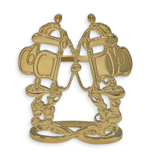 Brides De Gala Scarf Ring Permabrass hardware