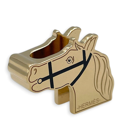 Quadrige Twilly Ring Black Charm Permabrass hardware