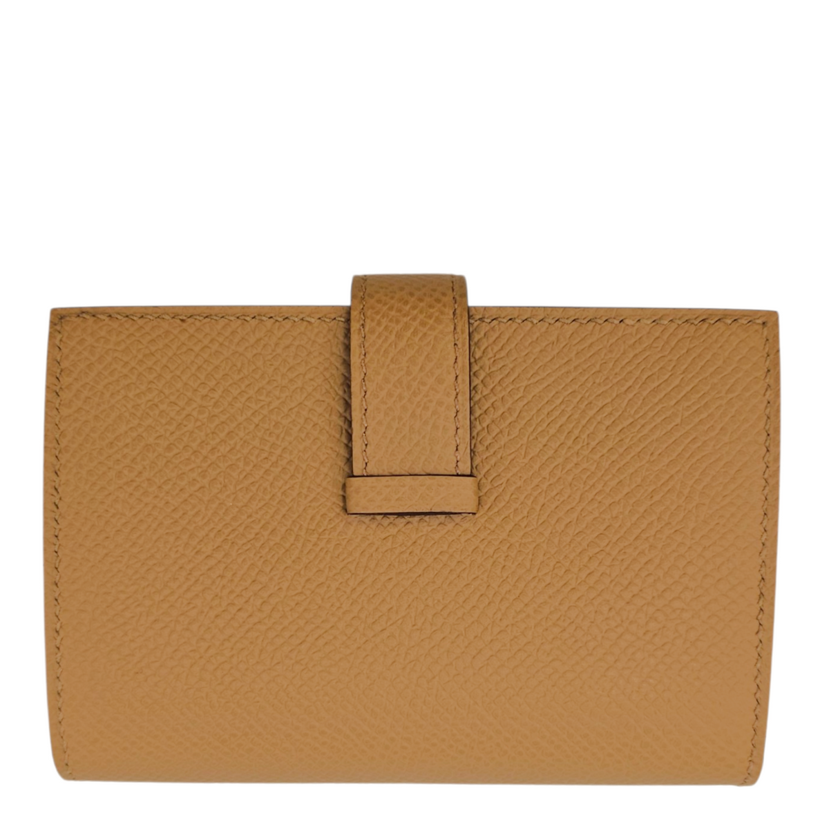 Bearn Mini Wallet  Biscuit Card Holder in Epsom Palladium hardware
