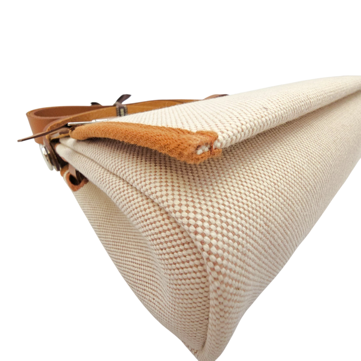 Herbag 20 Fauve/Beige-Ecru in Vache Hunter/Toile Palladium hardware