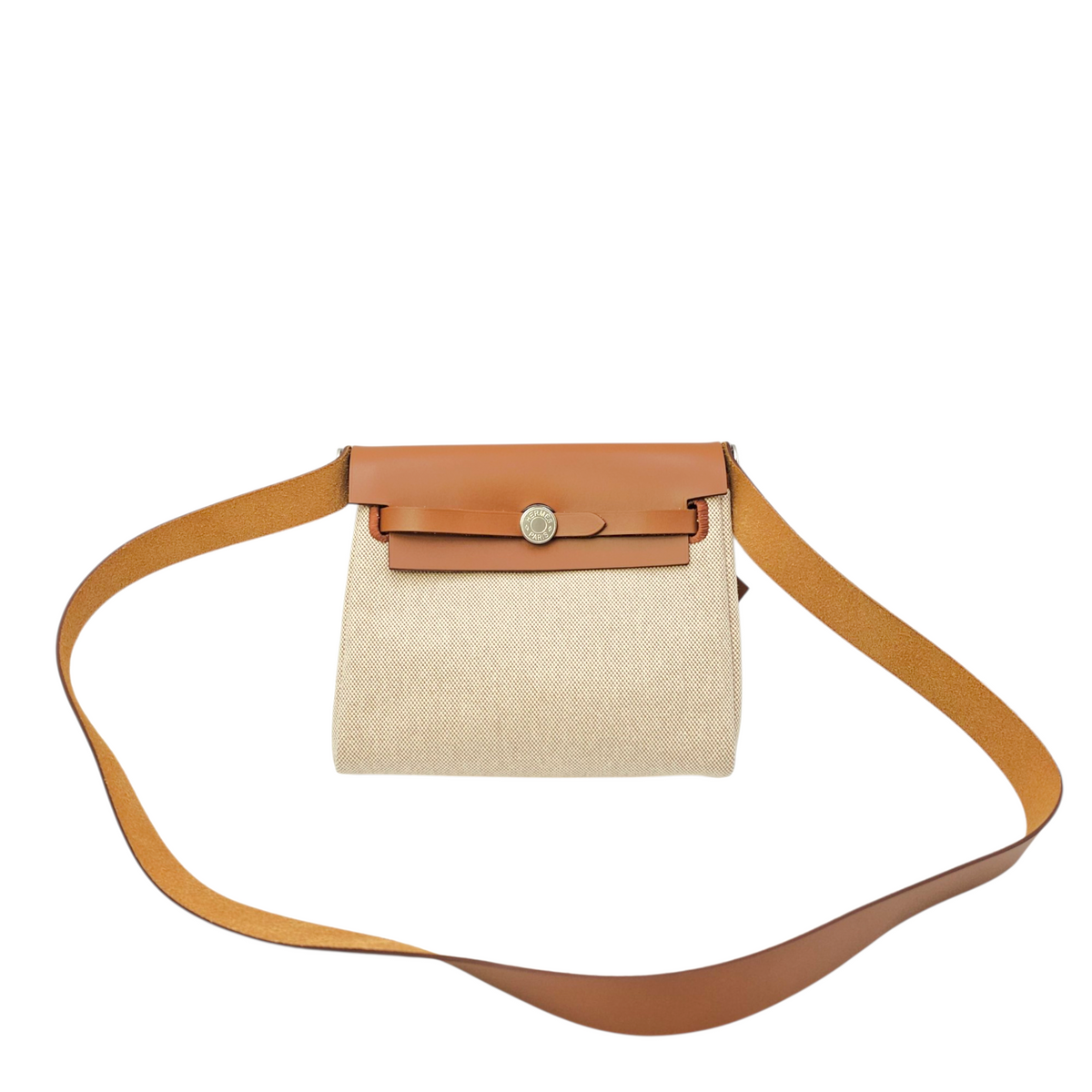 Herbag 20 Fauve/Beige-Ecru in Vache Hunter/Toile Palladium hardware