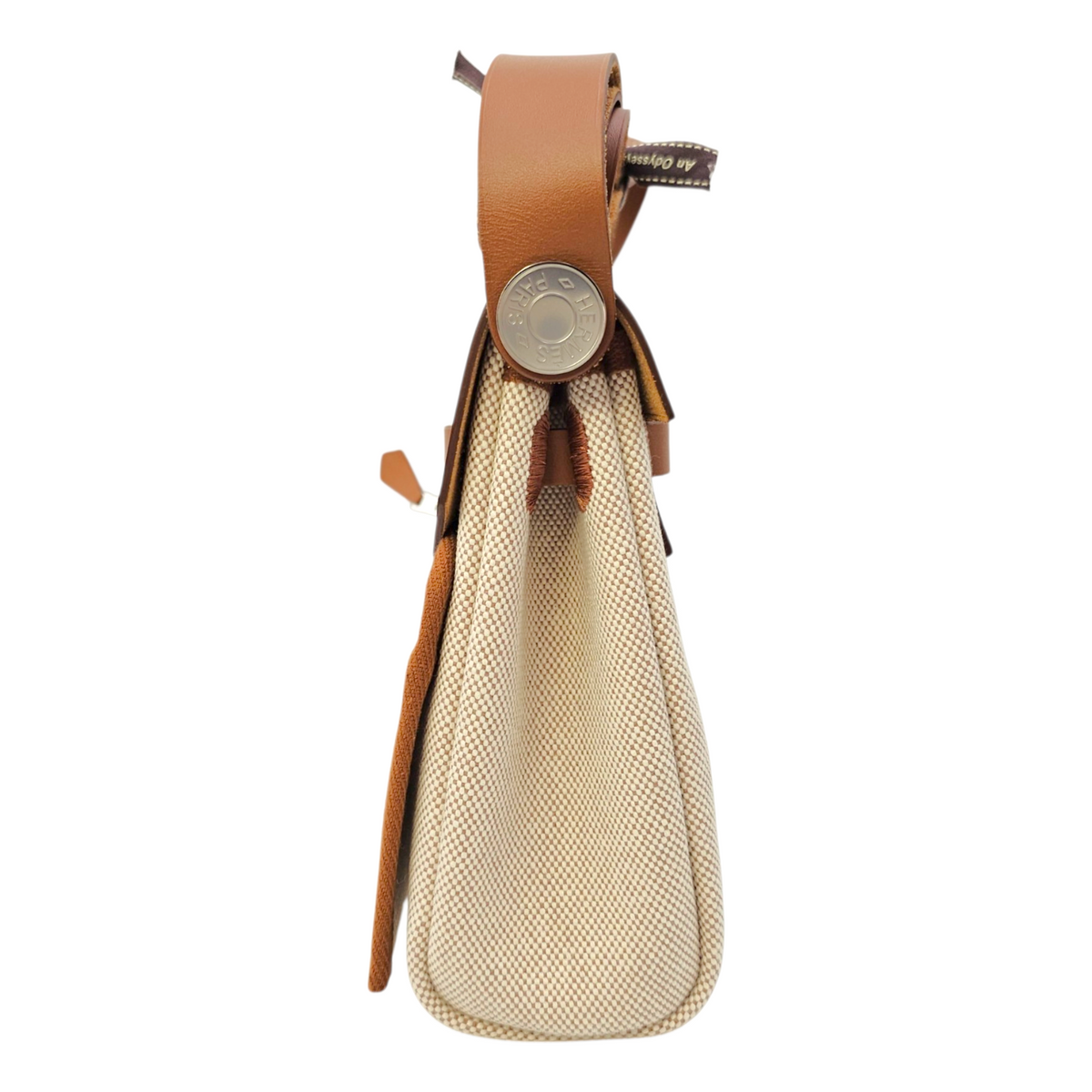 Herbag 20 Fauve/Beige-Ecru in Vache Hunter/Toile Palladium hardware