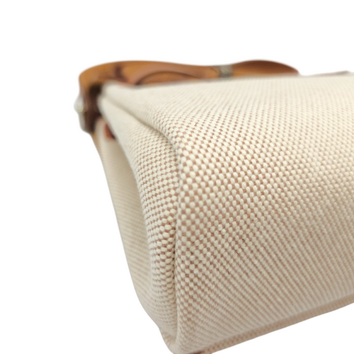 Herbag 20 Fauve/Beige-Ecru in Vache Hunter/Toile Palladium hardware