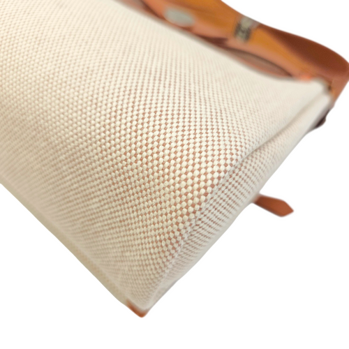 Herbag 20 Fauve/Beige-Ecru in Vache Hunter/Toile Palladium hardware