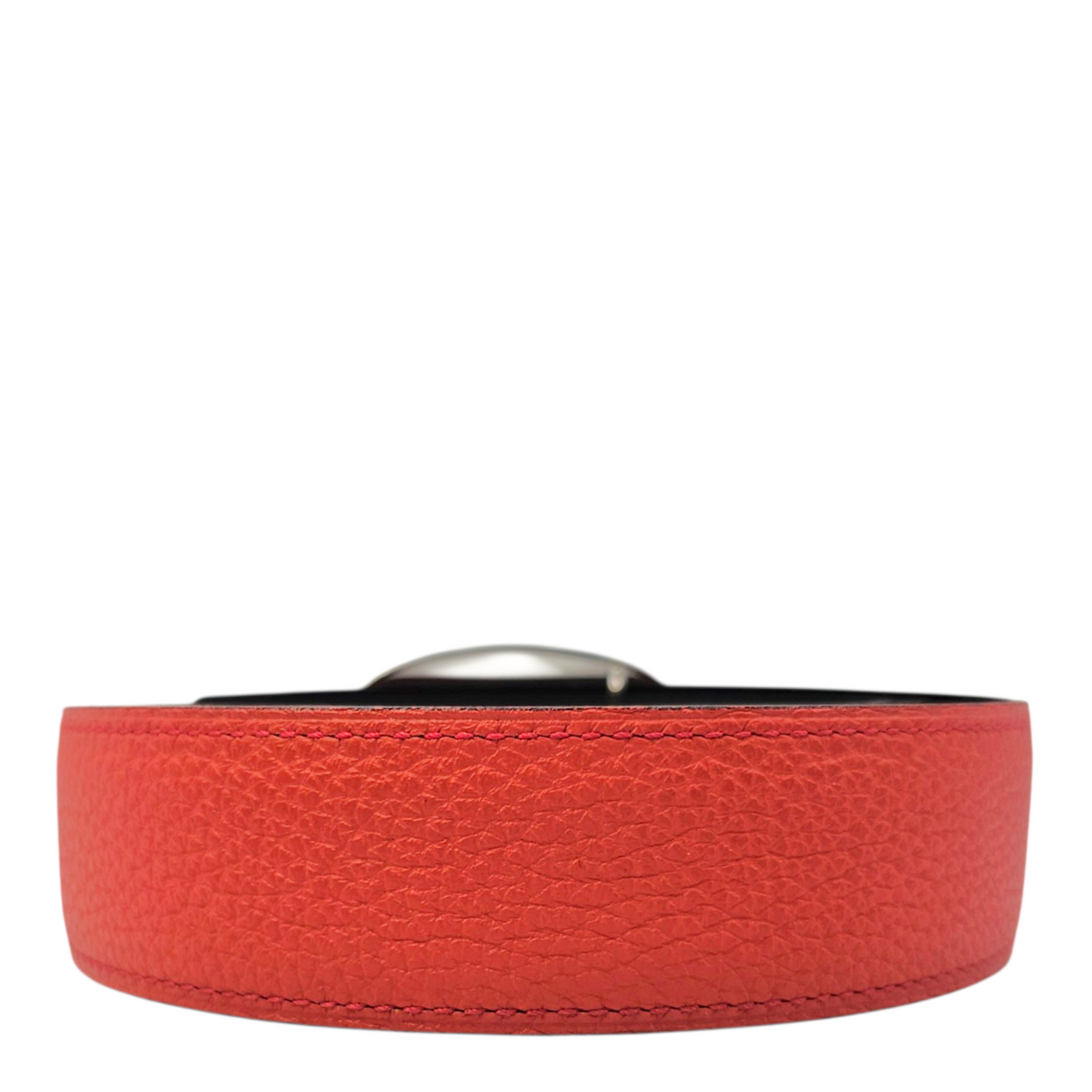 Chaine d'ancre Belt Kit. 32mm by 80cm Rouge/Noir Belt in Togo Lacquered Metal hardware
