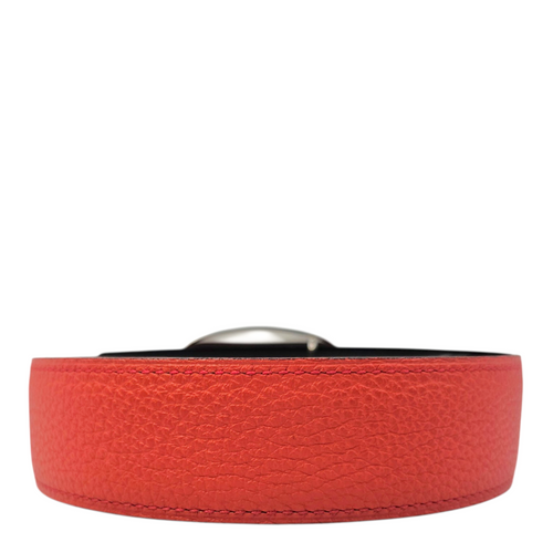 Chaine d'ancre Belt Kit. 32mm by 80cm Rouge/Noir Belt in Togo Lacquered Metal hardware