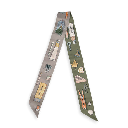 In the Pocket Twilly Gris Perle/Vert Amande Twilly