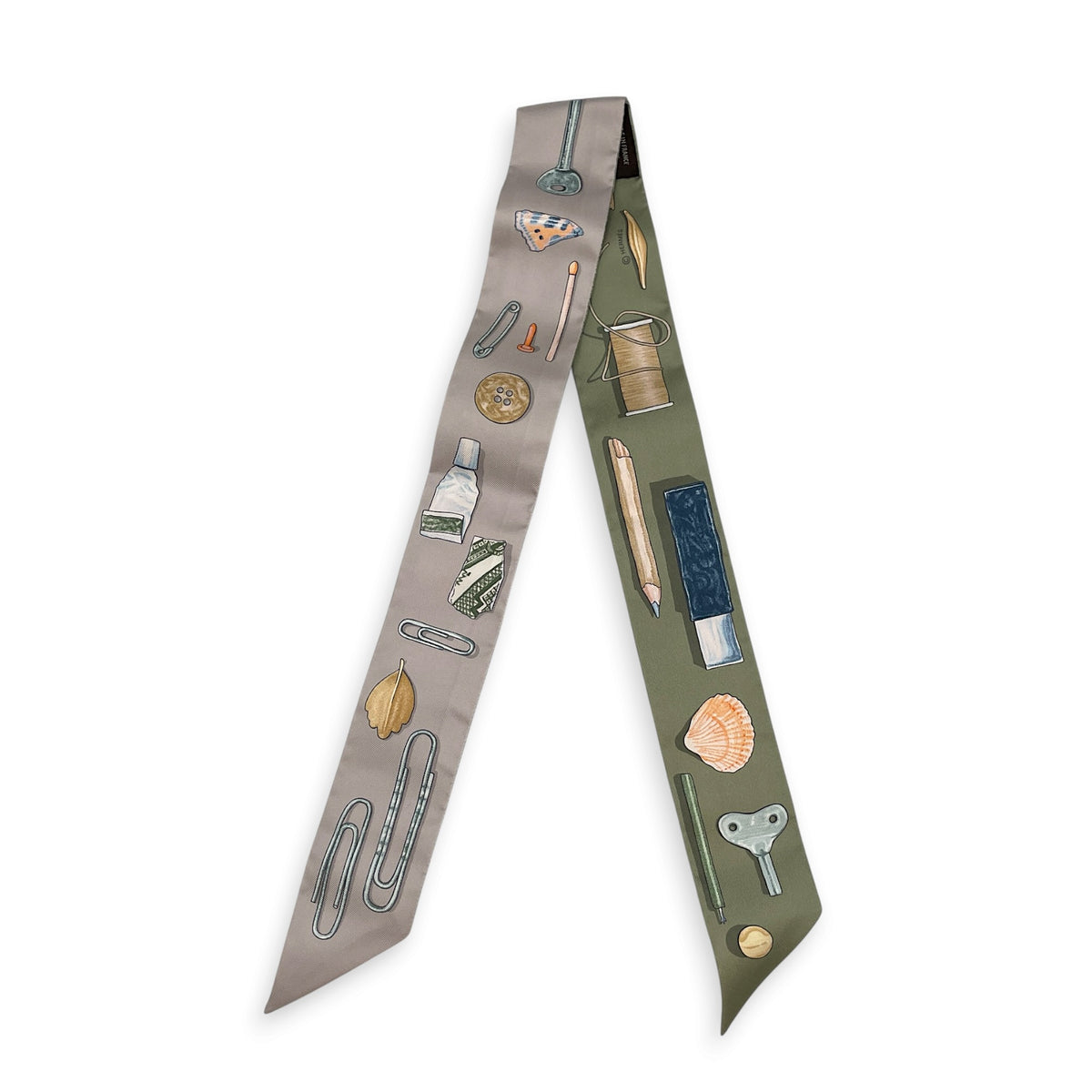 In the Pocket Twilly Gris Perle/Vert Amande Twilly