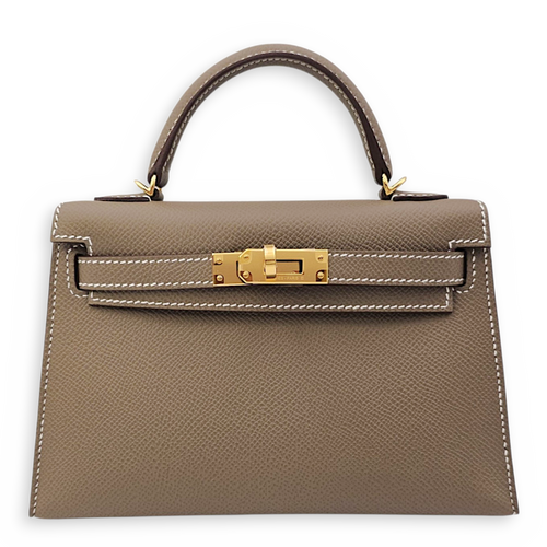 Kelly 20 Etoupe in Epsom Gold hardware