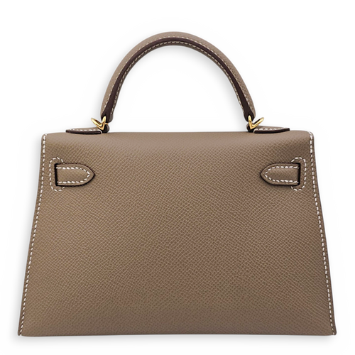 Kelly 20 Etoupe in Epsom Gold hardware