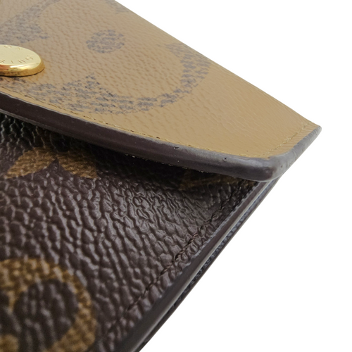 Zoe Purse  Brown Wallet in Monogram Coated Canvas Gold hardware