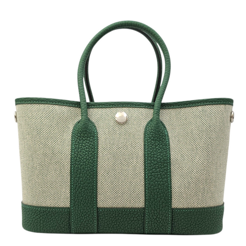Neo Garden  23 Vert Moyen/Ecru-Vert Moyen  in Negonda/Toile Palladium hardware
