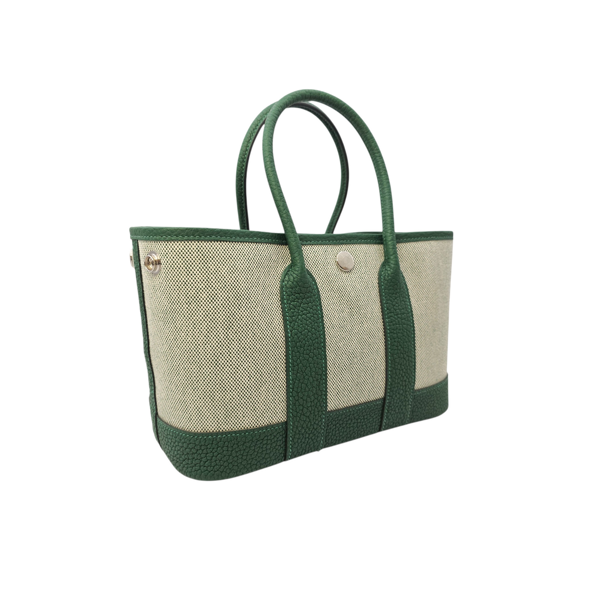 Neo Garden  23 Vert Moyen/Ecru-Vert Moyen  in Negonda/Toile Palladium hardware