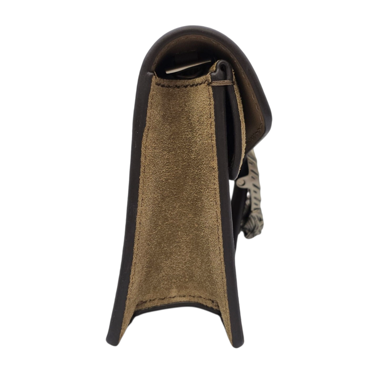 Dionysus 16cm Beige Crossbody Bag in Coated Canvas Silver hardware