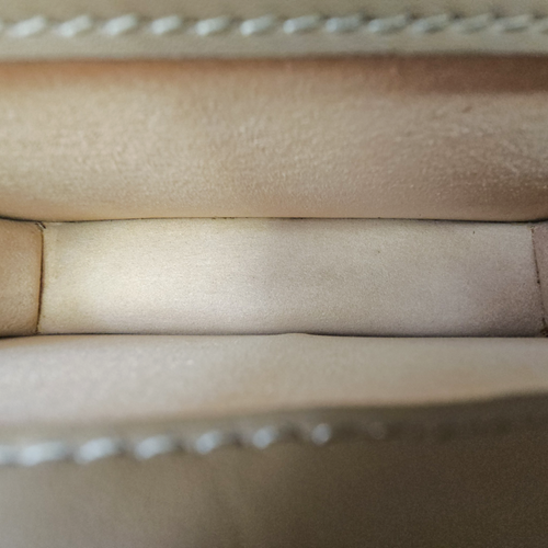 Dionysus 16cm Beige Crossbody Bag in Coated Canvas Silver hardware